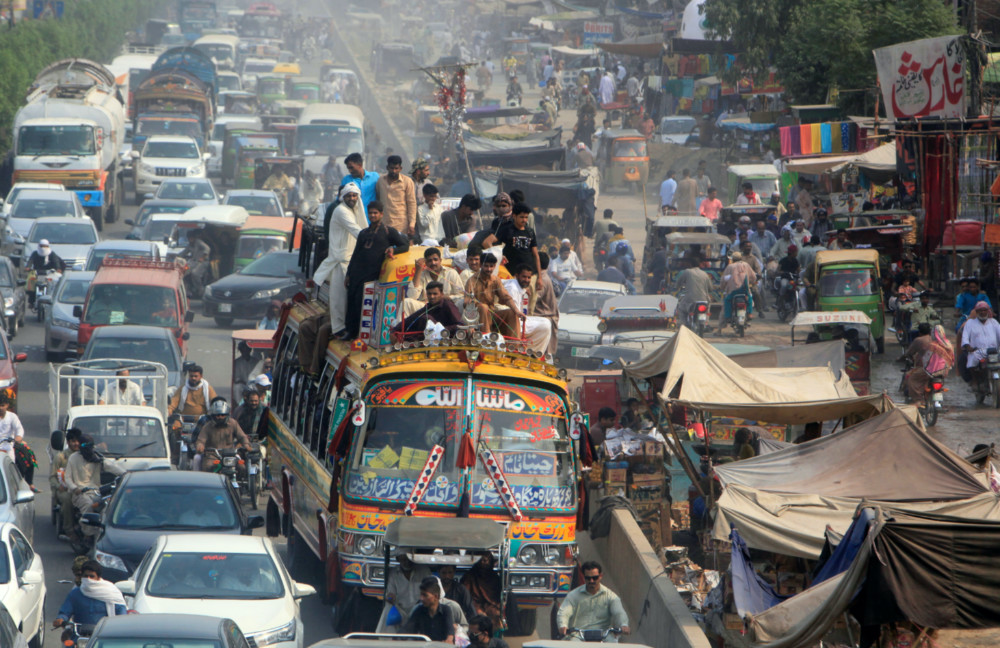 Pakistan traffic jam