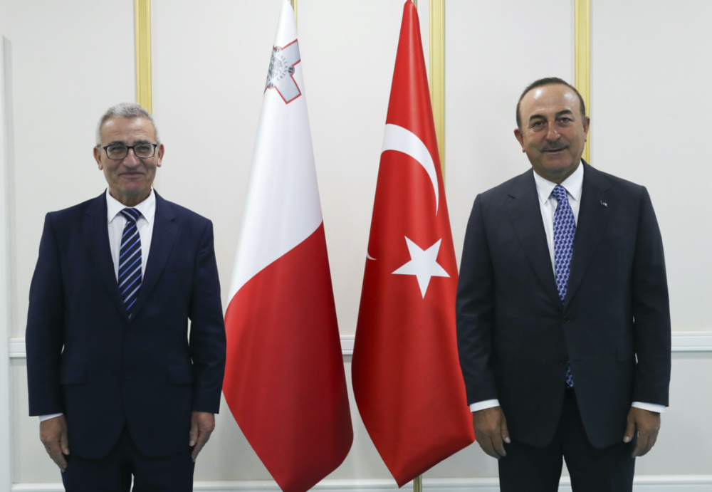 Turkish and Maltese foreign ministers