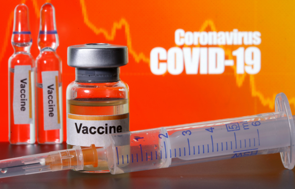 Vaccine coronavirus mock up