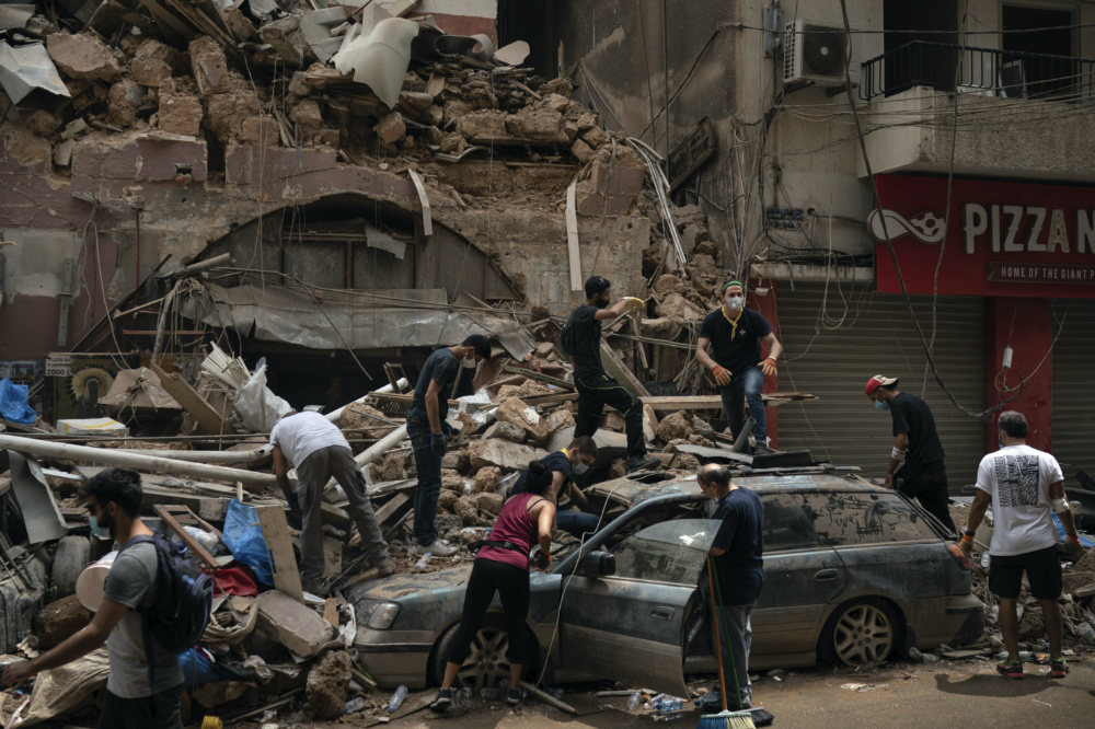 Beirut destruction