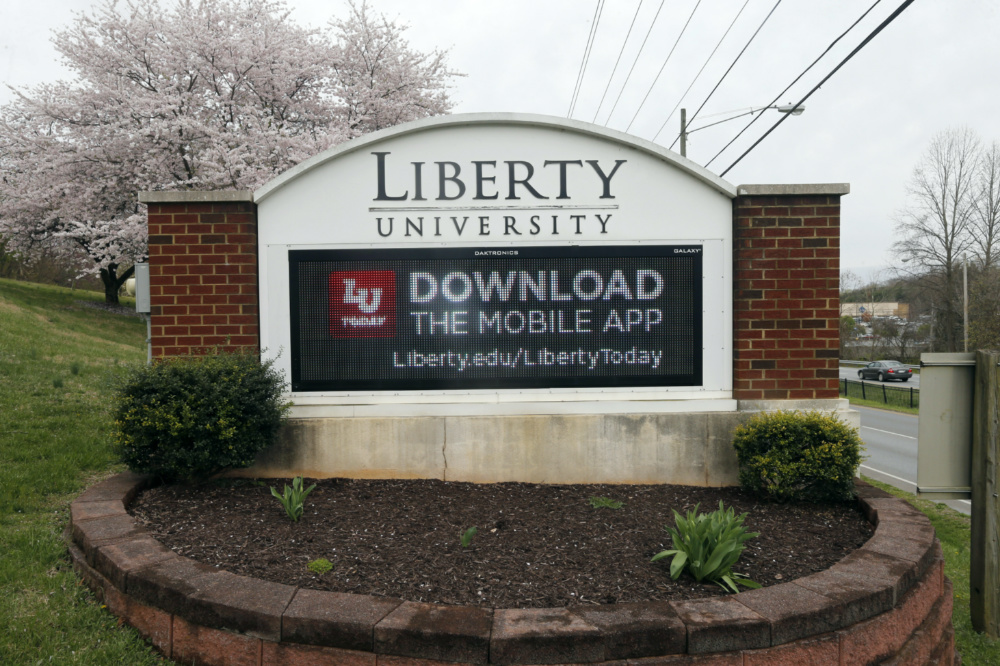 Liberty University signage