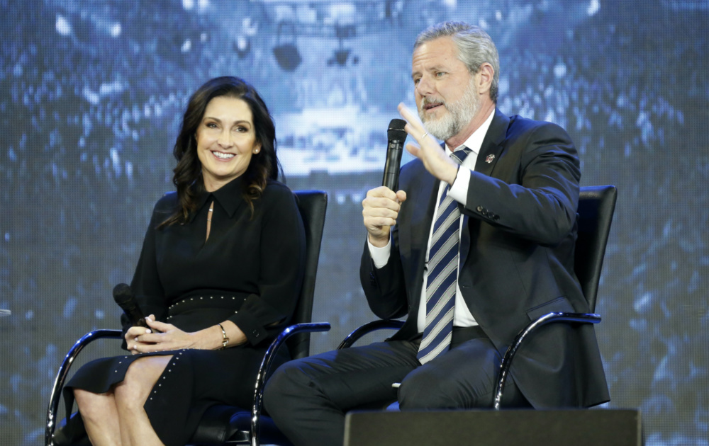 Rev Jerry Falwell Jr and his wife Becki