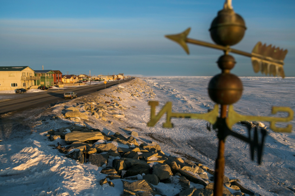 Bering Sea frozen beach