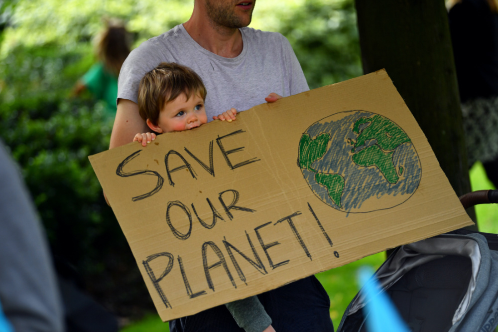 Climate change protest London Sept 2020