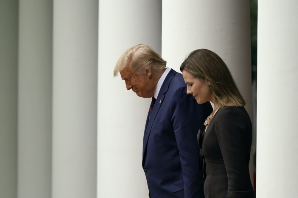 Donald Trump and Amy Coney Barrett