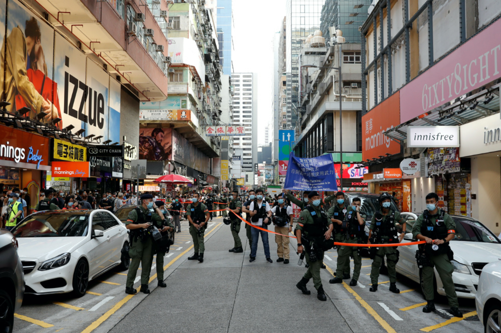 Hong Kong security protests