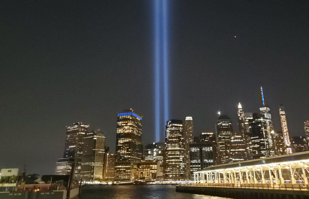 NYC skyline Sept 11