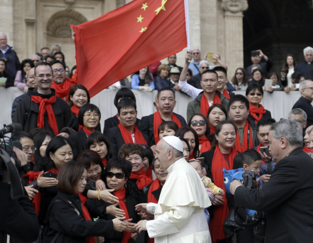 Pope Francis China delegation 2018