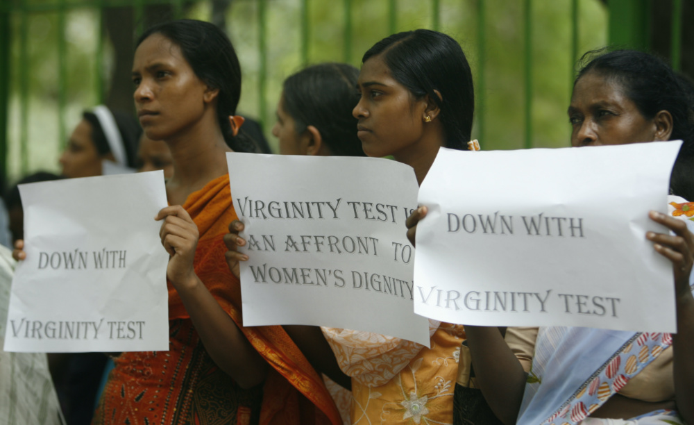Virginity test protest in India