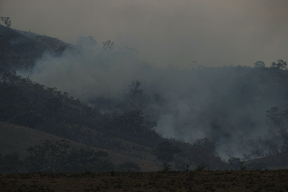 Australia bushfires near Bumbalong