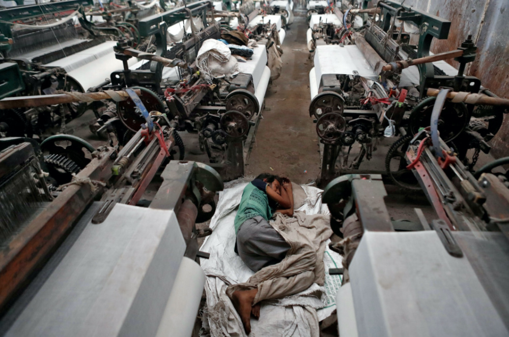 India garment worker