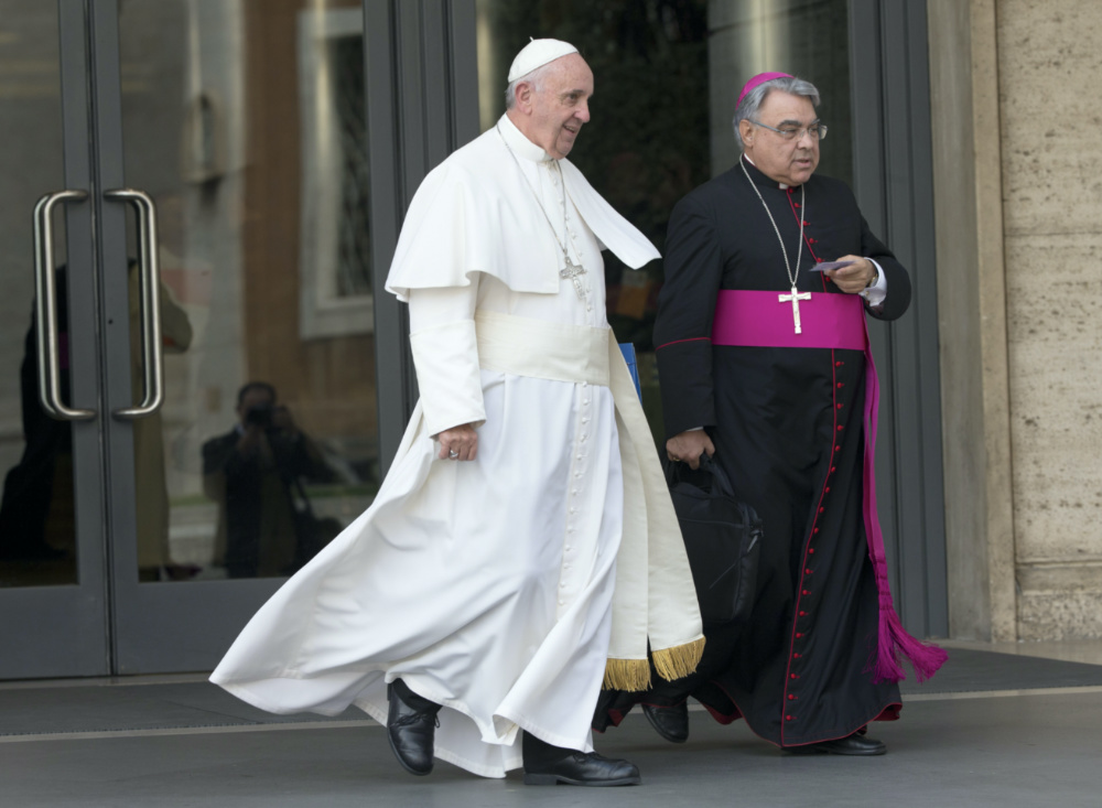 Pope Francis and Bishop Marcello Semeraro
