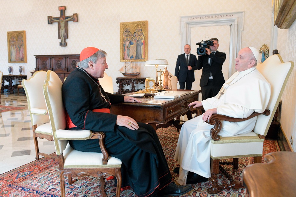 Pope Francis and Cardinal George Pell