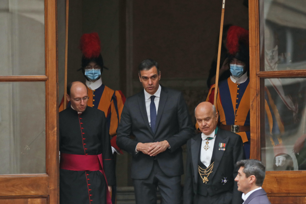 Vatican Spains Prime Minister Pedro Sanchez
