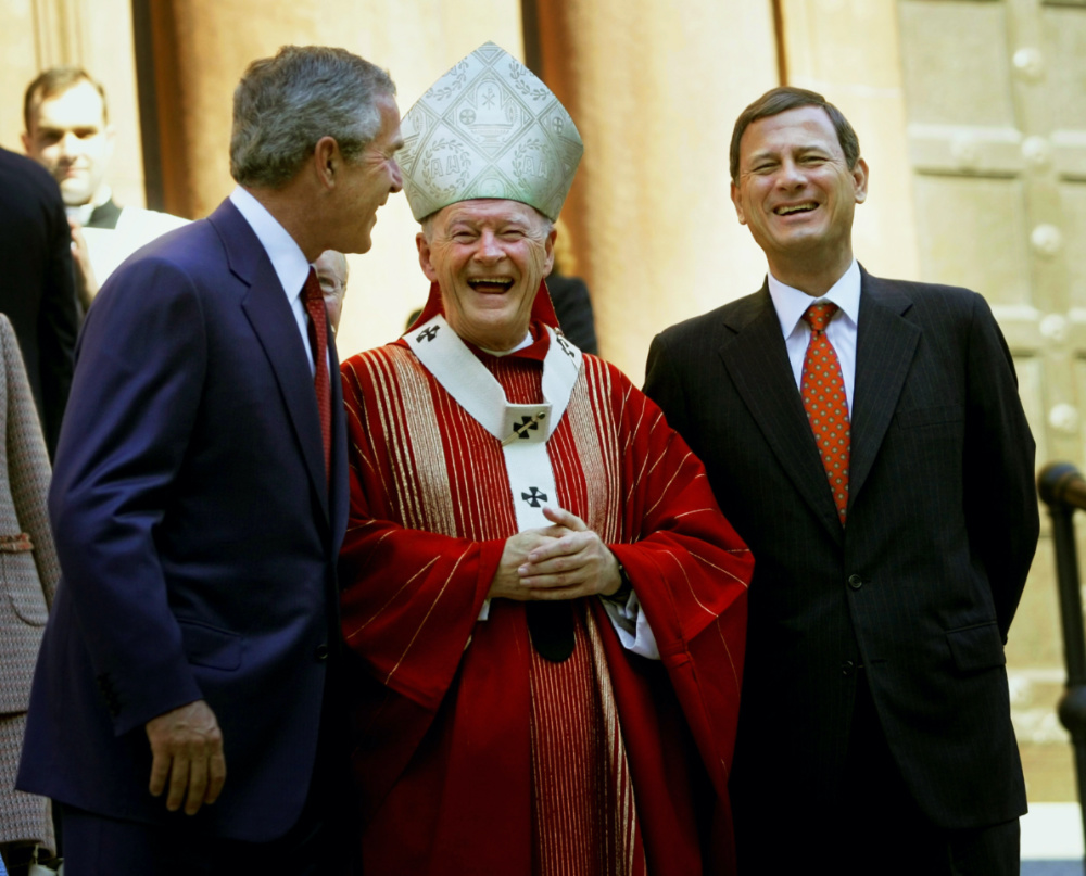 Cardinal Theodore McCarrick with President George W Bush 2005