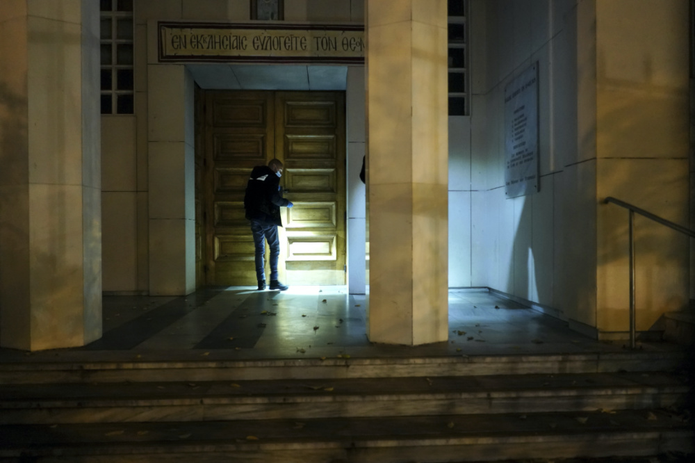 France Lyon police at Greek Orthodox Church