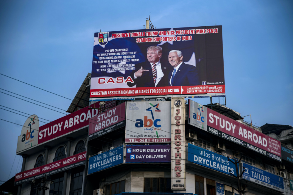 India US election poster