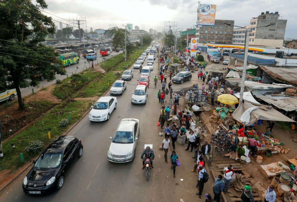 Kenya Nairobi street scene
