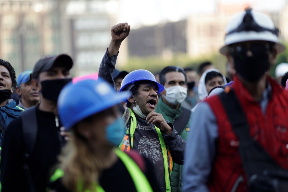 Mexico labour protests