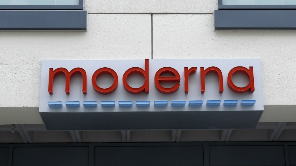 Moderna building sign
