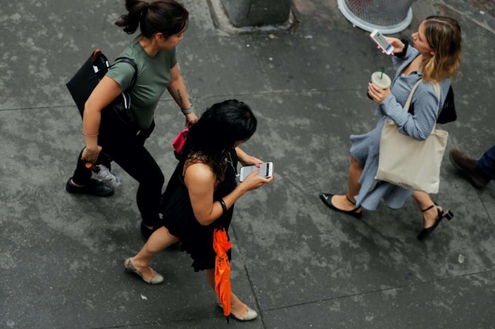 NYC women on phones