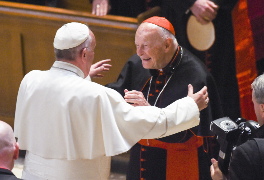 Pope Francis and Cardinal McCarrick 2015