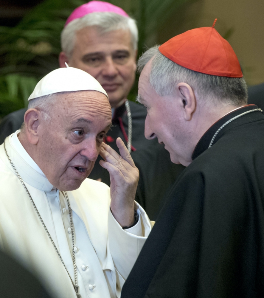Pope Francis and Cardinal Parolin 2017