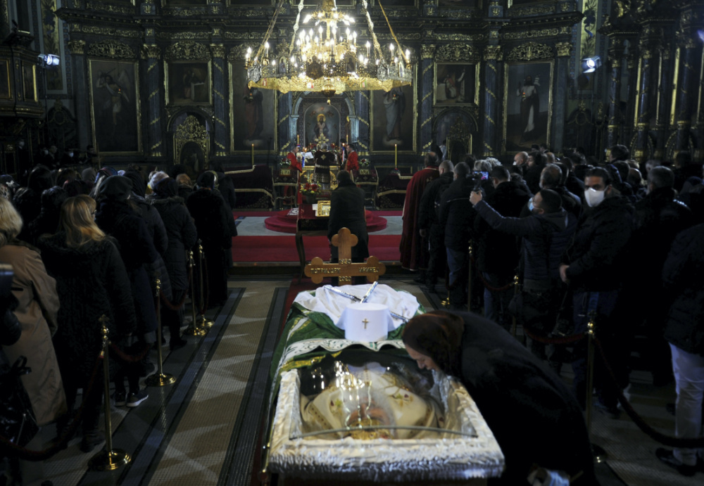 Serbia Patriarch Irinej funeral