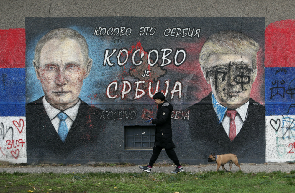 Serbia Putin and Trump