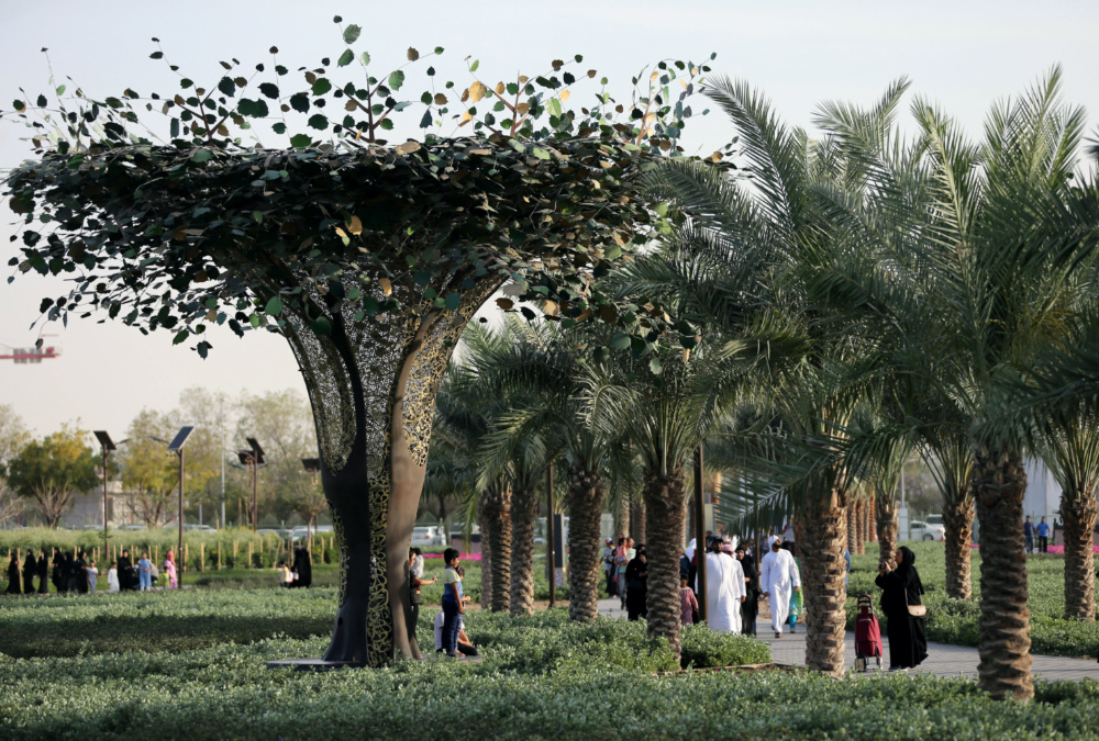 UAE Dubai solar panel trees