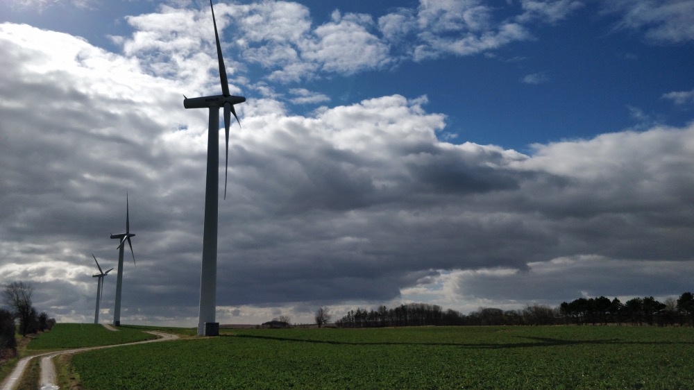 Climate change Denmark wind turbines