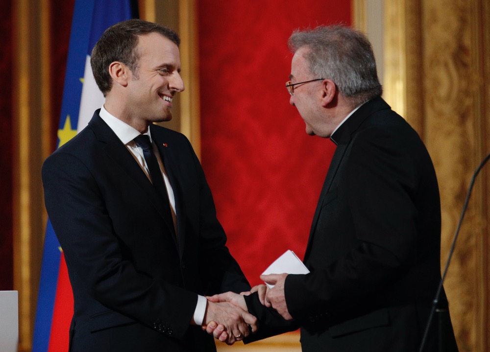 France Emmanuel Macron and Luigi Ventura