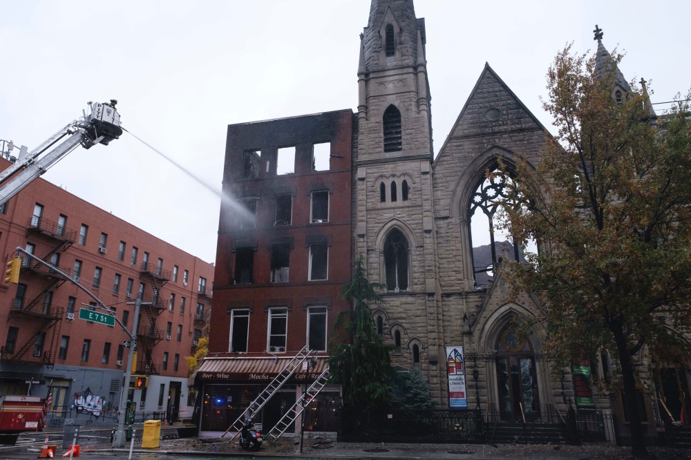 NYC Middle Collegiate Church fire