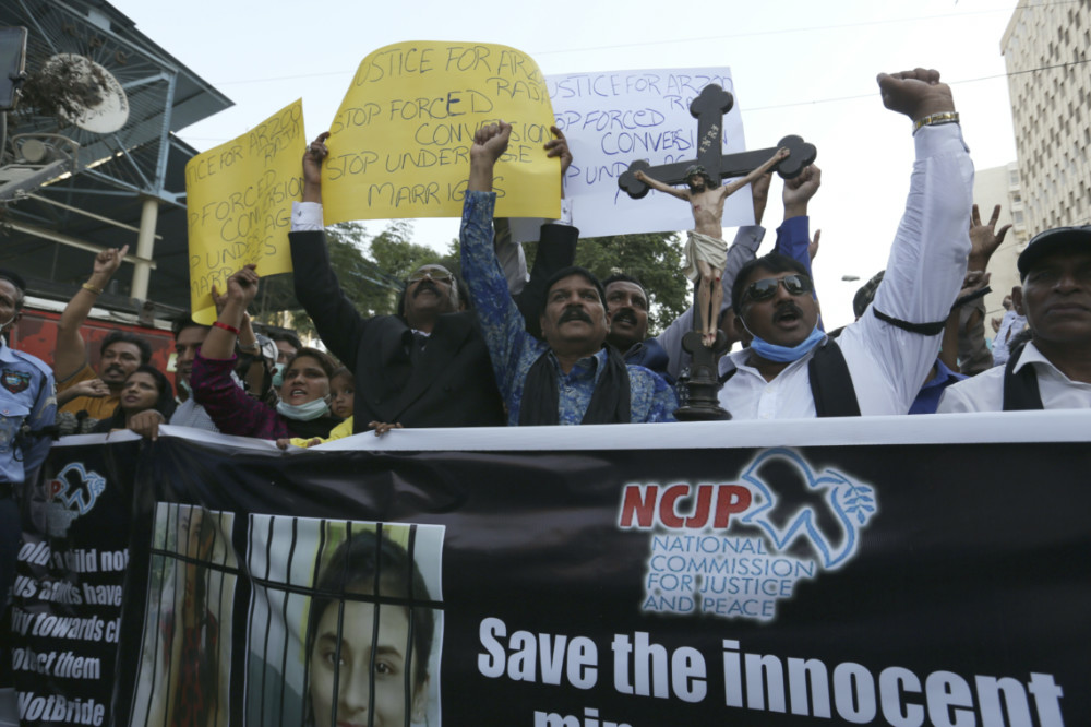 Pakistan Forced conversion protest