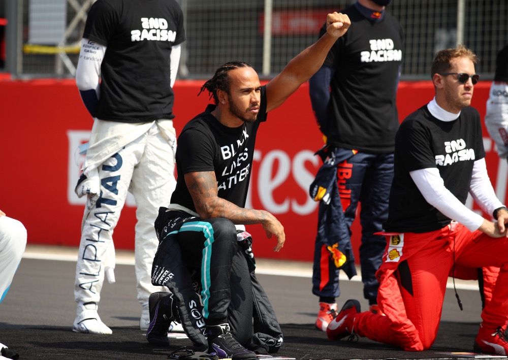 Sports protests Lewis Hamilton