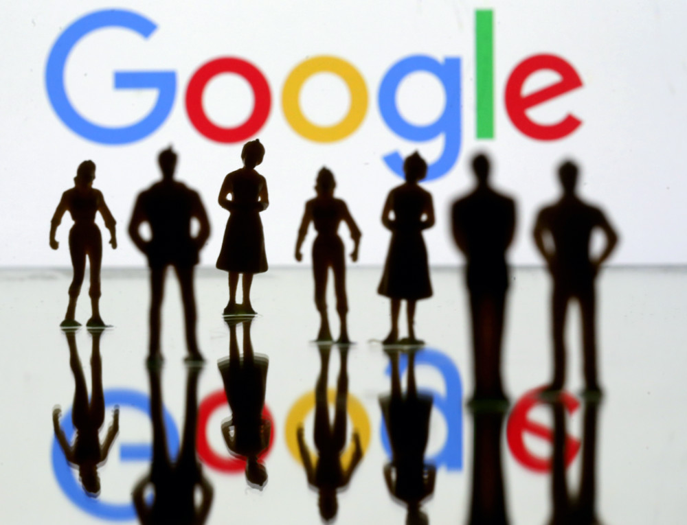 Google logo with people