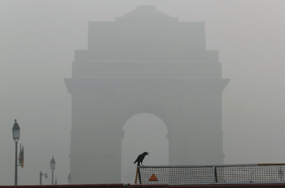 India New Delhi India gate pollution