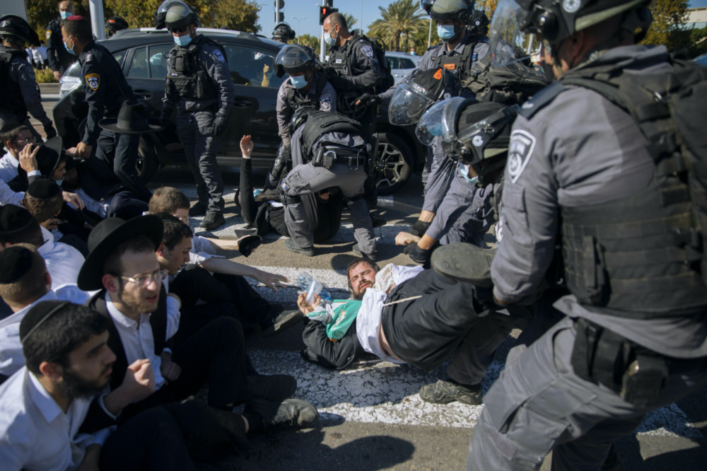 Israel Ashdod ultra Orthodox clash witrh police3