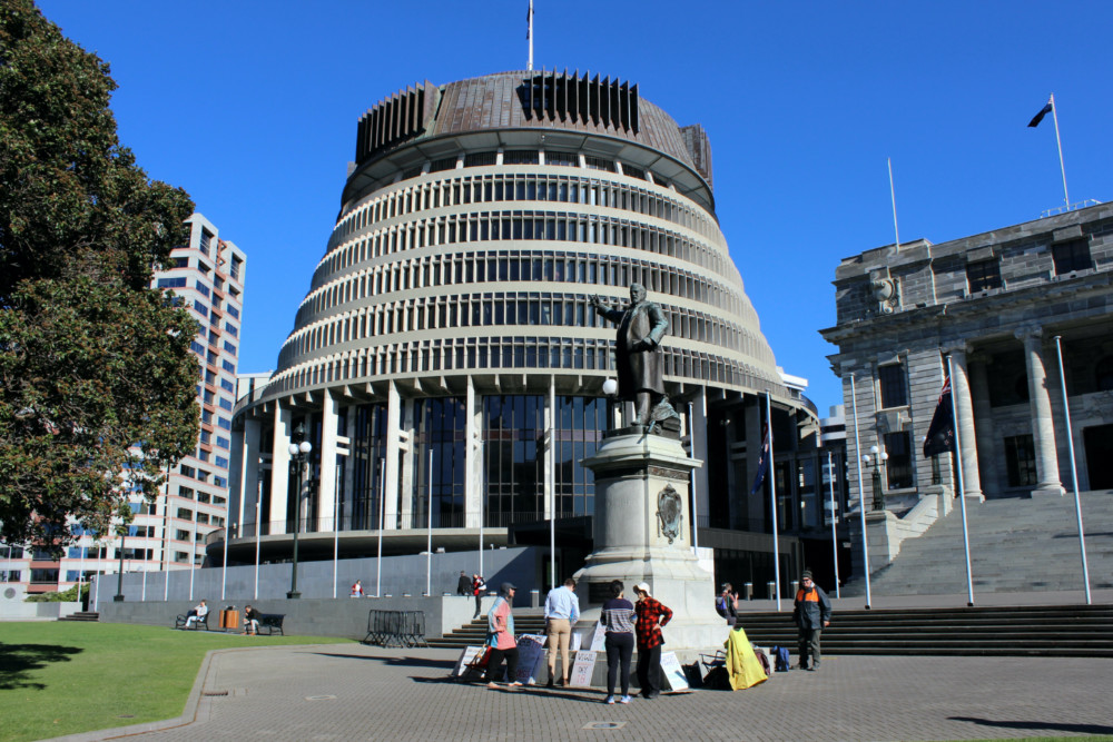 New Zealand Parliament Beehive building