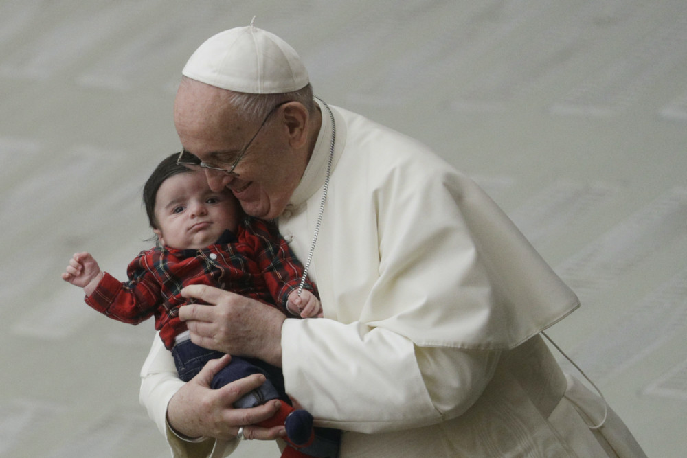 Pope with a child Dec 2020