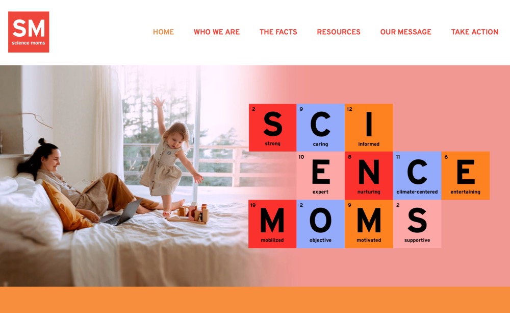 Science Moms website