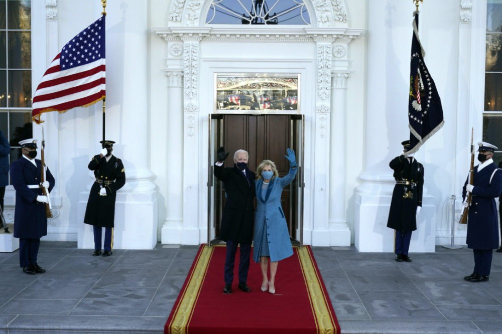 US Joe and Jill Biden White House Inauguration Day