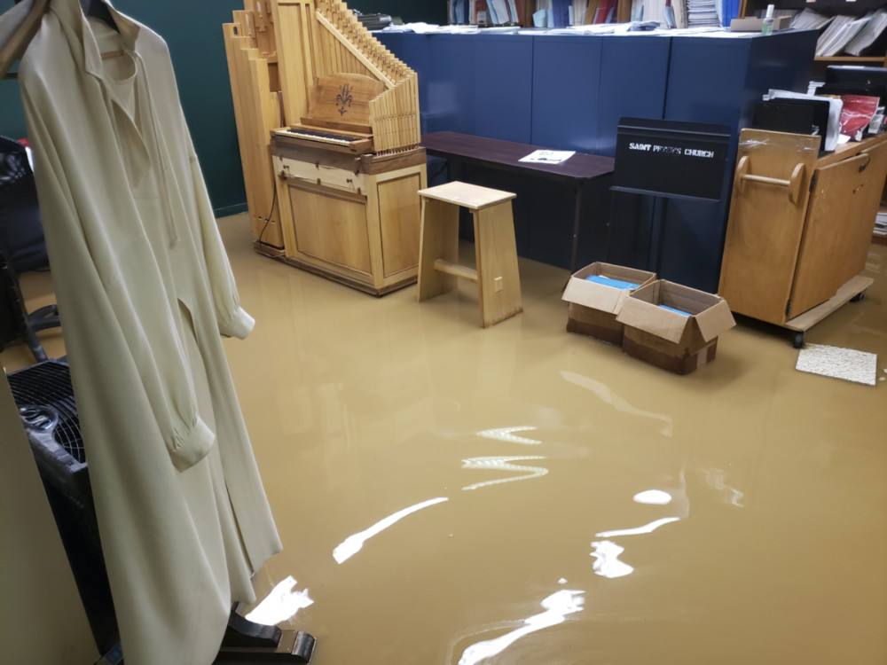 US NYC Saint Peters Lutheran Church Floods