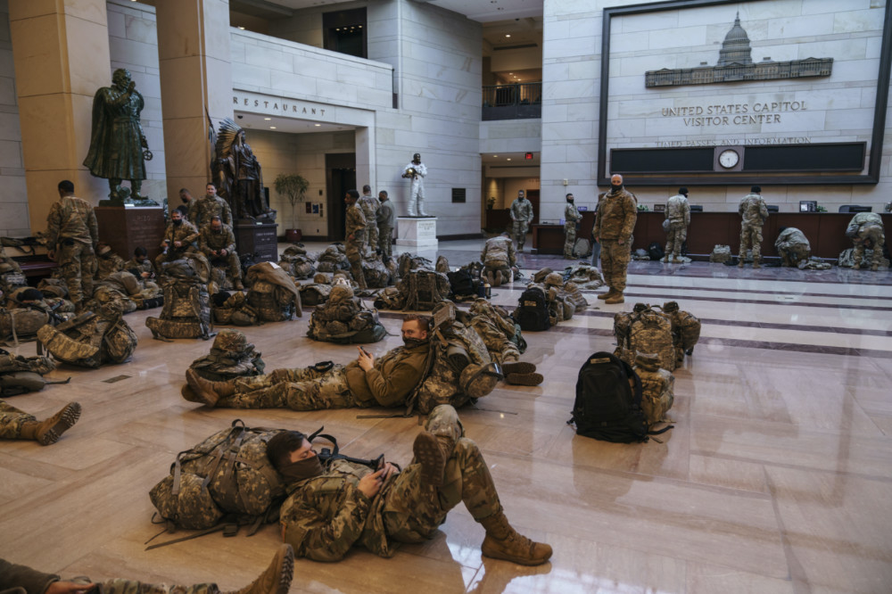 US National Guard in the Capitol 13th Jan 2021