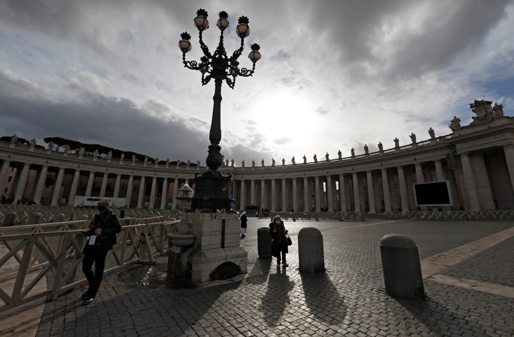Vatican St Peters Square Christmas Day 2020