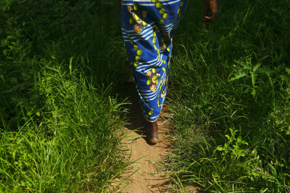 Zambia woman walking