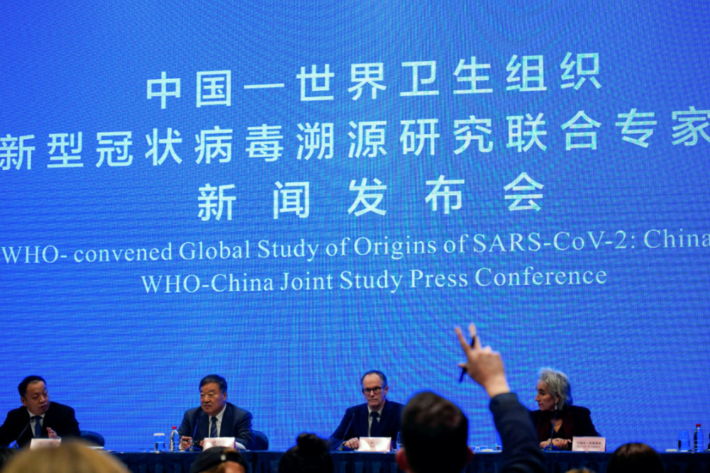 Coronavirus China WHO team at press conference