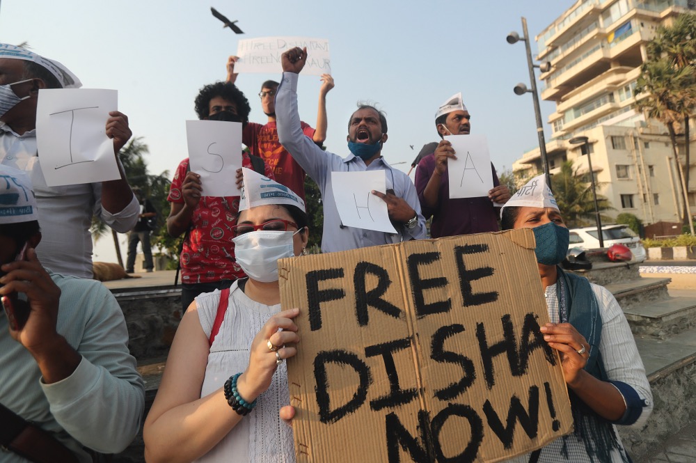 India protests Disha Ravi