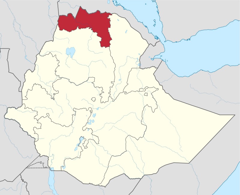 Map Ethiopia Tigray