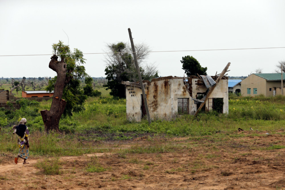 Nigeria Borno Bama house damaged by Boko Haram